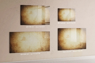 Tableau effaçable magnétique Carte du vieux monde