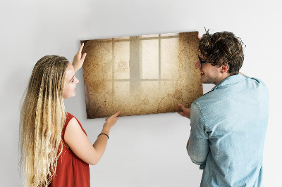 Tableau effaçable magnétique Carte du vieux monde