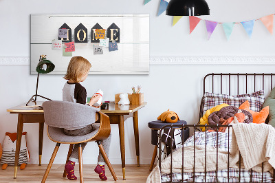 Tableau magnétique mural L'inscription « maison »