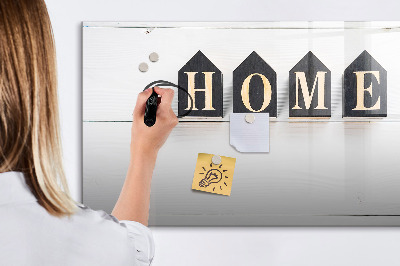 Tableau magnétique mural L'inscription « maison »