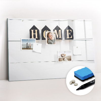 Tableau magnétique mural L'inscription « maison »