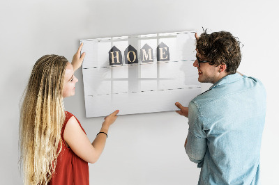 Tableau magnétique mural L'inscription « maison »