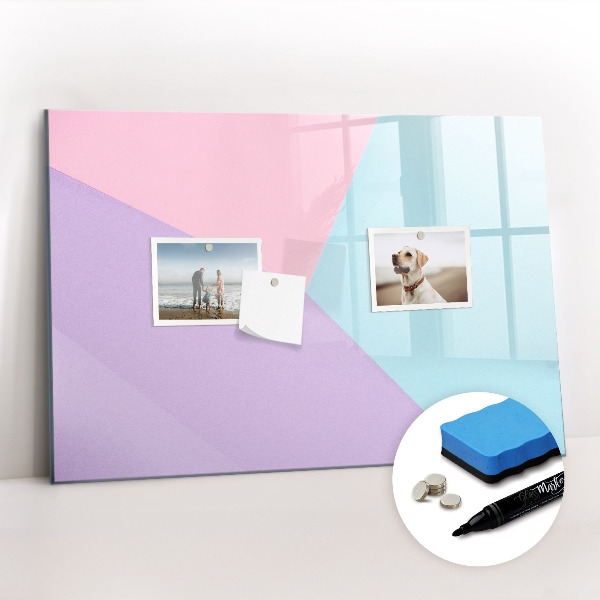 Tableau effaçable magnétique Motif pastel