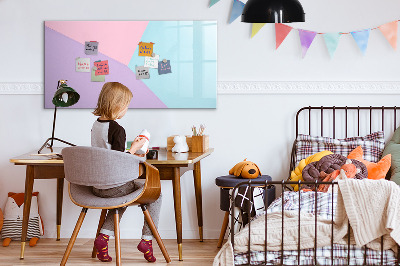 Tableau effaçable magnétique Motif pastel