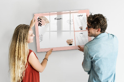 Tableau magnétique mural Carnet de notes planificateur