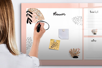 Tableau magnétique mural Carnet de notes planificateur