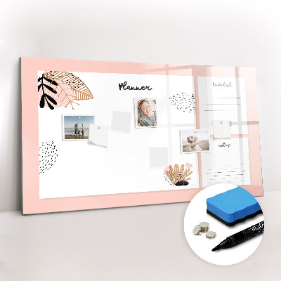 Tableau magnétique mural Carnet de notes planificateur