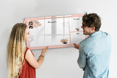 Tableau magnétique mural Carnet de notes planificateur