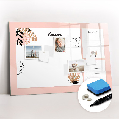 Tableau magnétique mural Carnet de notes planificateur