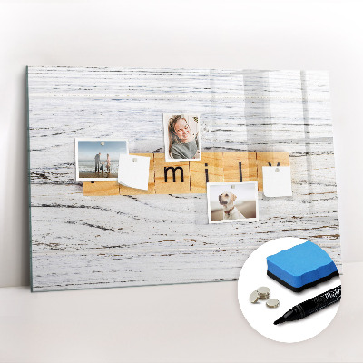 Tableau verre magnétique Famille