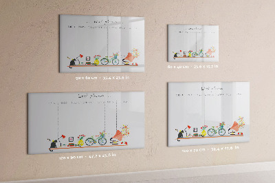 Tableau magnétique mural Agenda hebdomadaire