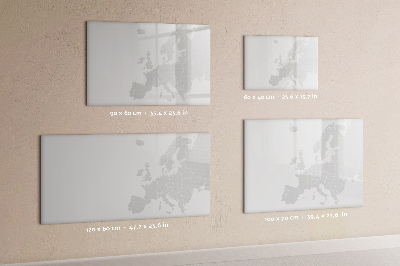 Tableau effaçable magnétique Carte du monde de Banknew