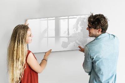 Tableau verre magnétique Carte de l'Europe