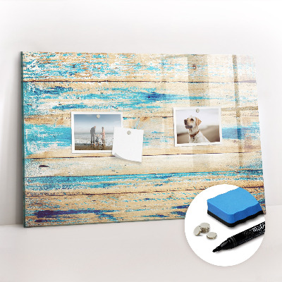 Tableau effaçable magnétique Bois rayé