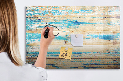 Tableau effaçable magnétique Bois rayé