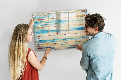 Tableau effaçable magnétique Bois rayé