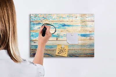 Tableau effaçable magnétique Bois rayé