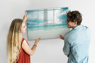 Tableau effaçable magnétique Paysage marin