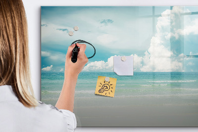 Tableau effaçable magnétique Paysage marin