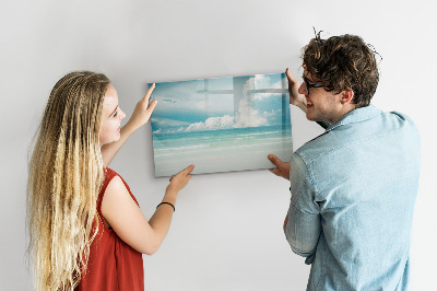 Tableau effaçable magnétique Paysage marin