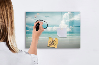 Tableau effaçable magnétique Paysage marin