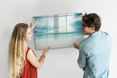 Tableau effaçable magnétique Paysage marin