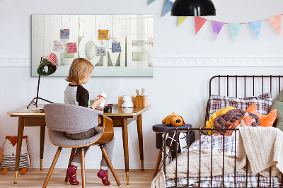 Tableau effaçable magnétique L'inscription « maison »