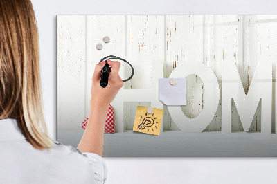 Tableau effaçable magnétique L'inscription « maison »