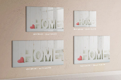 Tableau effaçable magnétique L'inscription « maison »