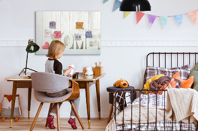 Tableau effaçable magnétique L'inscription « maison »