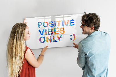 Tableau effaçable magnétique Citation positive