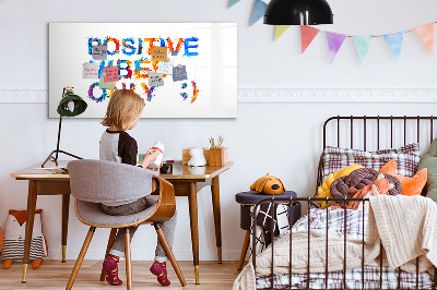 Tableau effaçable magnétique Citation positive