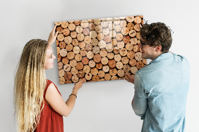 Tableau effaçable magnétique Bouchons de vin en bois