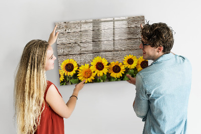 Tableau effaçable magnétique Tournesols