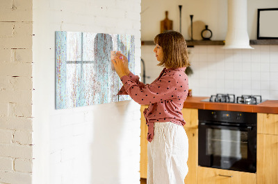 Tableau magnétique mural Bois pastel