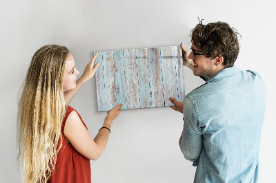 Tableau magnétique mural Bois pastel