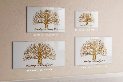 Tableau effaçable magnétique Ancien arbre généalogique