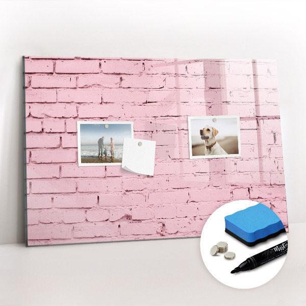 Tableau magnétique mural Mur de briques