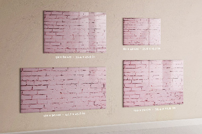 Tableau magnétique mural Mur de briques