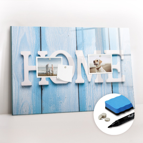 Tableau effaçable magnétique L'inscription « maison »