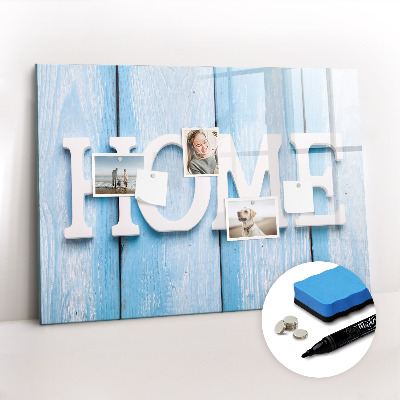 Tableau effaçable magnétique L'inscription « maison »