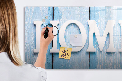 Tableau effaçable magnétique L'inscription « maison »