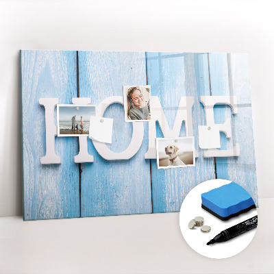 Tableau effaçable magnétique L'inscription « maison »