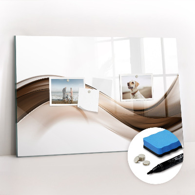 Tableau verre magnétique Ligne abstraite