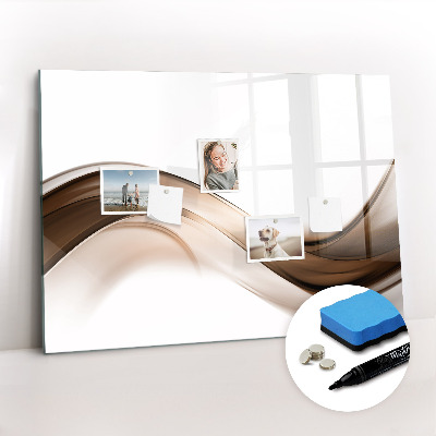 Tableau verre magnétique Ligne abstraite