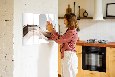 Tableau verre magnétique Ligne abstraite