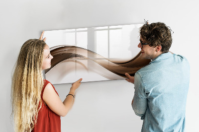 Tableau verre magnétique Ligne abstraite