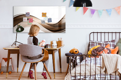 Tableau verre magnétique Ligne abstraite