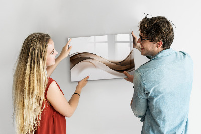 Tableau verre magnétique Ligne abstraite