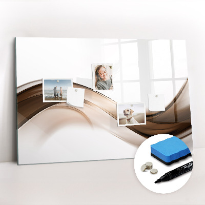 Tableau verre magnétique Ligne abstraite